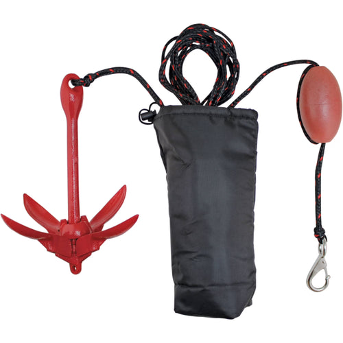 3006.6548 Boattector Complete Grapnel Anchor Kit for Small Boats, Kayaks, PWC, Jet Ski, Paddle Boards, Etc. - 3.5 Lbs.