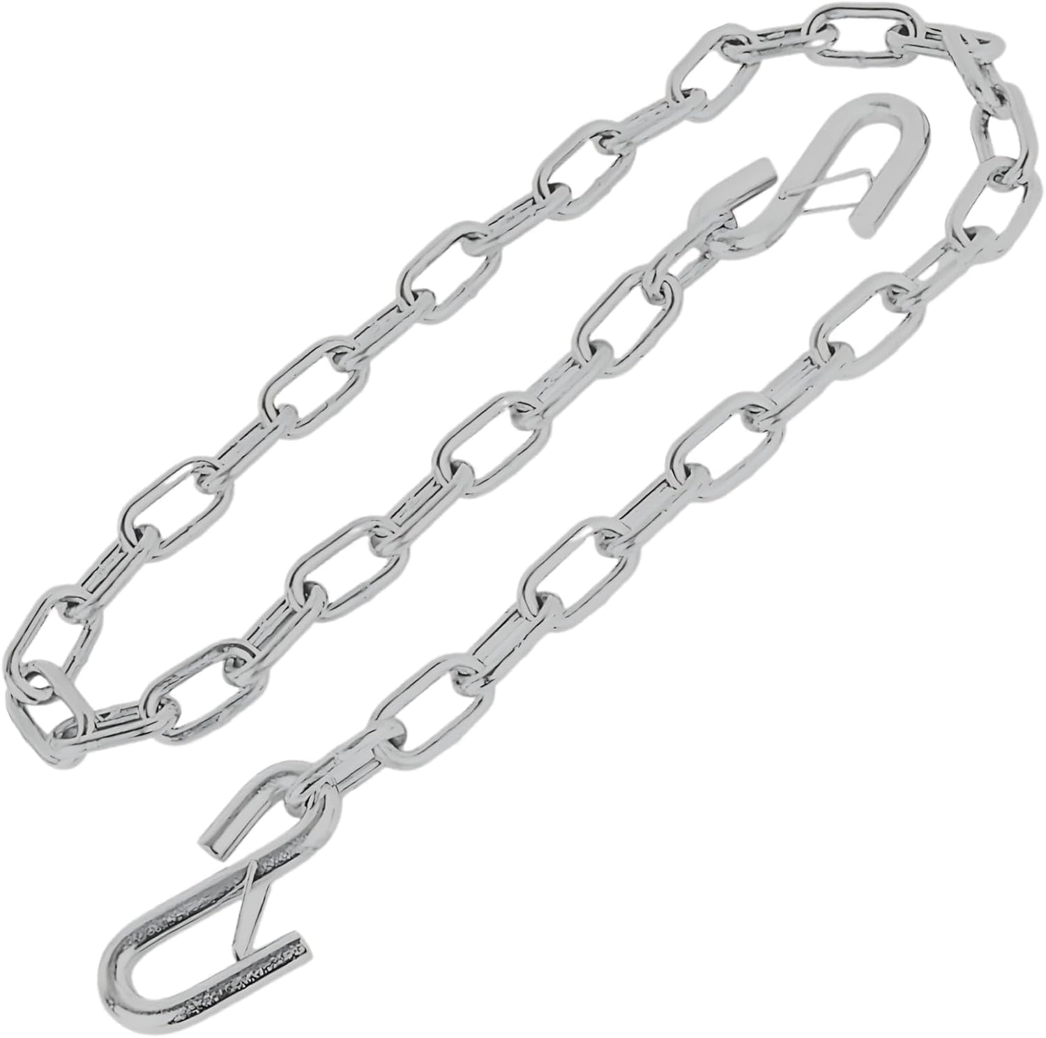 7/32" X 36" Trailer Safety Chain – Hot Dipped Galvanized Steel with Safety Hooks – 7000 Lb Load Rated – Corrosion Resistant for Utility and Small Boat Trailers