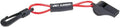 Kwik Tek Whistle with Lanyard, Red and Black