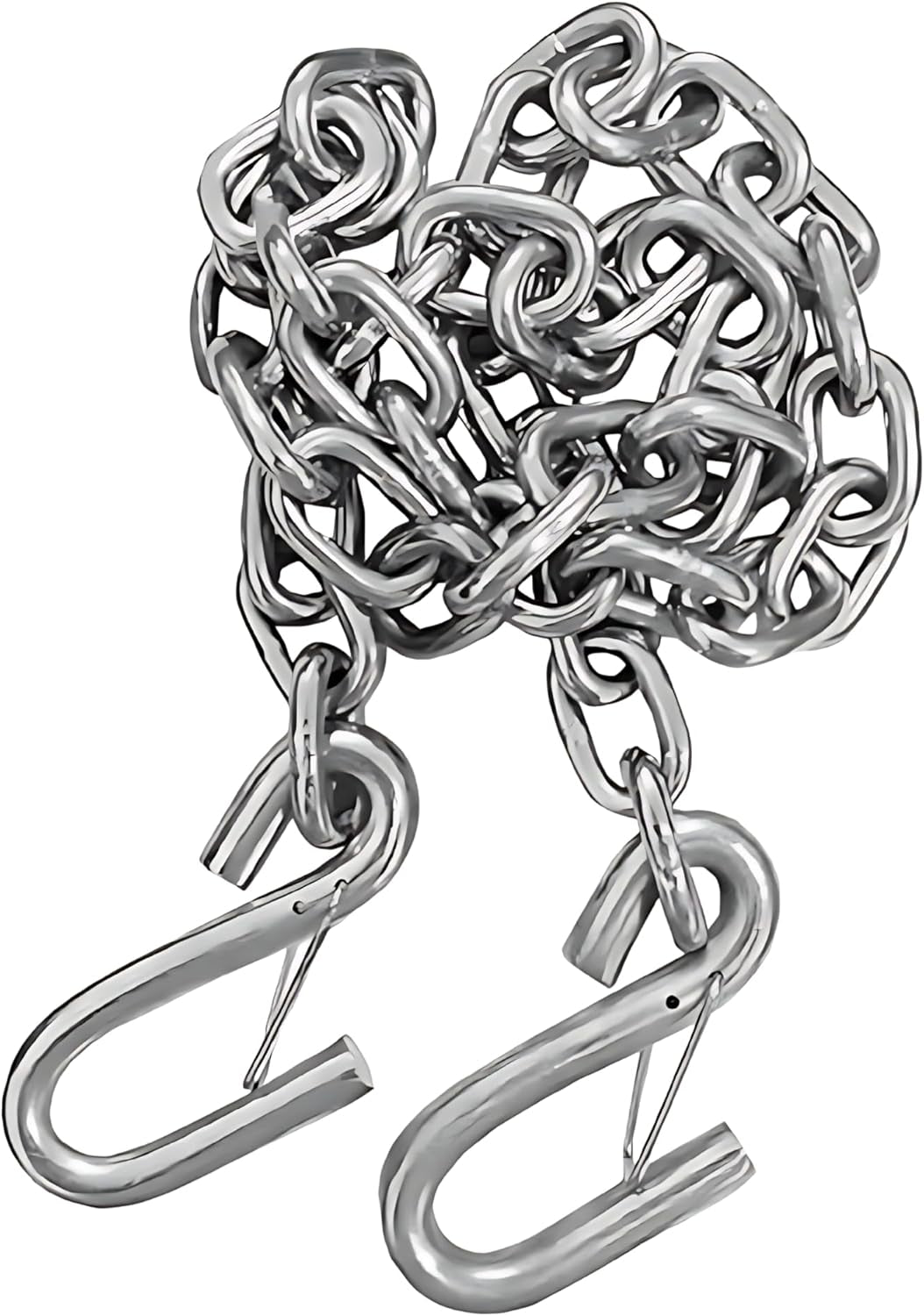 7/32" X 36" Trailer Safety Chain – Hot Dipped Galvanized Steel with Safety Hooks – 7000 Lb Load Rated – Corrosion Resistant for Utility and Small Boat Trailers