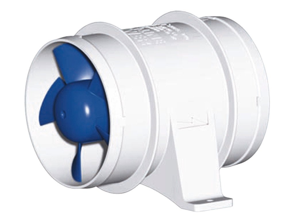 Rule In Line Marine Bilge Blower, Slip On Connections, Efficient and Quiet High Volume Air Flow
