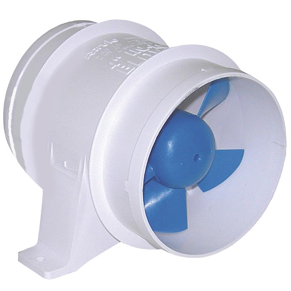 Rule In Line Marine Bilge Blower, Slip On Connections, Efficient and Quiet High Volume Air Flow