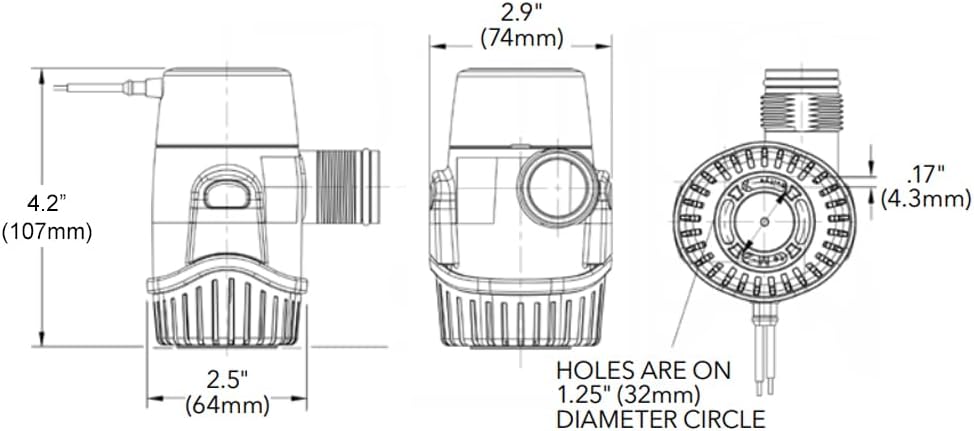 500 Gph Rule Automatic Bilge Pump