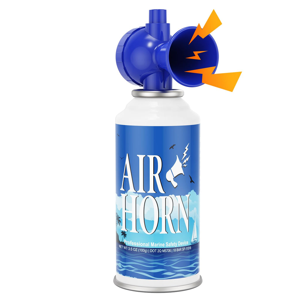Nicehill 1.4oz Air Horn, 122dB Loud Safety Air Horns for Boating Emergency & Sporting Events, Handheld Marine Horn with Easy Button Operation for Warning Signals & Alerts, 1 Pack