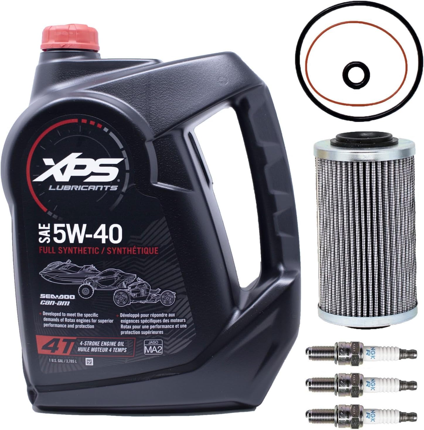 Edwards Oil Change Kit fits 2018-2024 Sea Doo Watercraft 170, 230, and non supercharged 300s with Spark Plugs