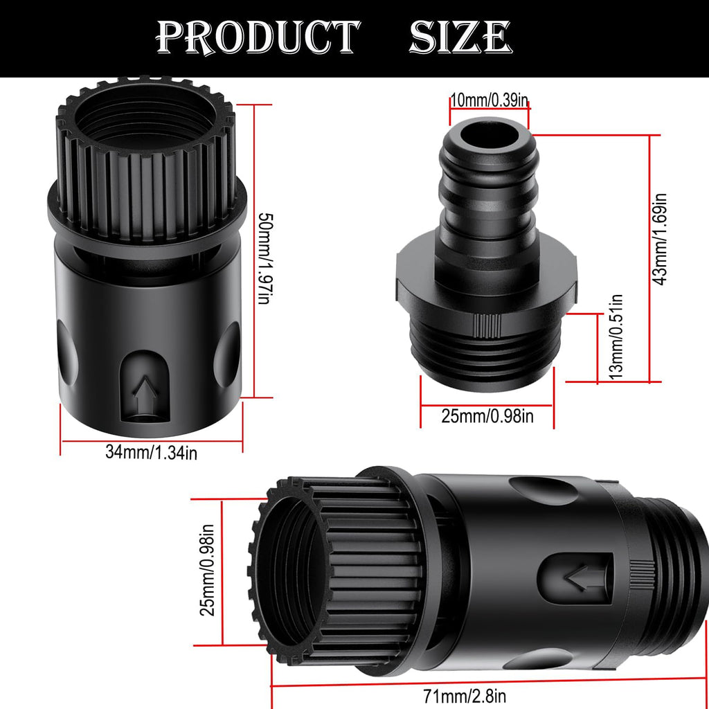 Quick Connect Flush Kit for Sea-Doo, Kawasaki, Yamaha, Honda & Jet Ski - Universal Garden Hose Flush Adapter for PWC, Boat & Outboard Motors