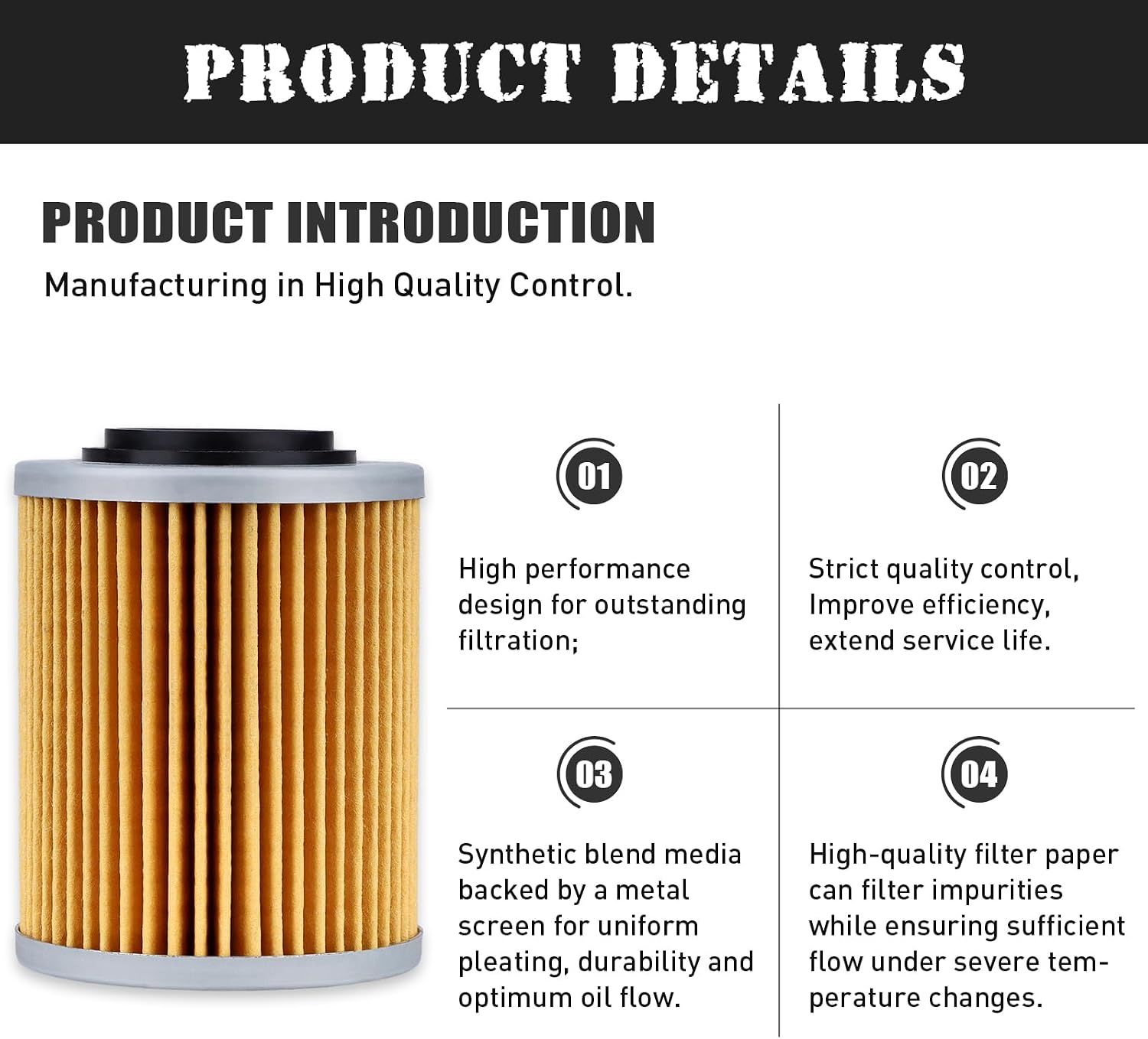 420956123 420256188 X3 Oil Filter for Can Am Maverick X3 1000r Max Turbo R RR Sea Doo Skidoo Spark Outlander 400 450 500 570 650 800 850 1000 420956120 ROTAX Ryker Renegade Commander Defender