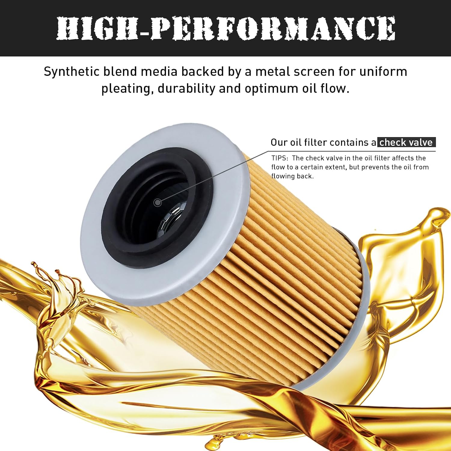 420956123 420256188 X3 Oil Filter for Can Am Maverick X3 1000r Max Turbo R RR Sea Doo Skidoo Spark Outlander 400 450 500 570 650 800 850 1000 420956120 ROTAX Ryker Renegade Commander Defender