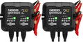 NOCO GENIUS2X2: 4A 2-Bank Smart Battery Charger (2A/Bank) - 6V/12V Automatic Maintainer, Trickle Charger & Desulfator with Overcharge Protection & Temperature Compensation – for Lead-Acid & Lithium
