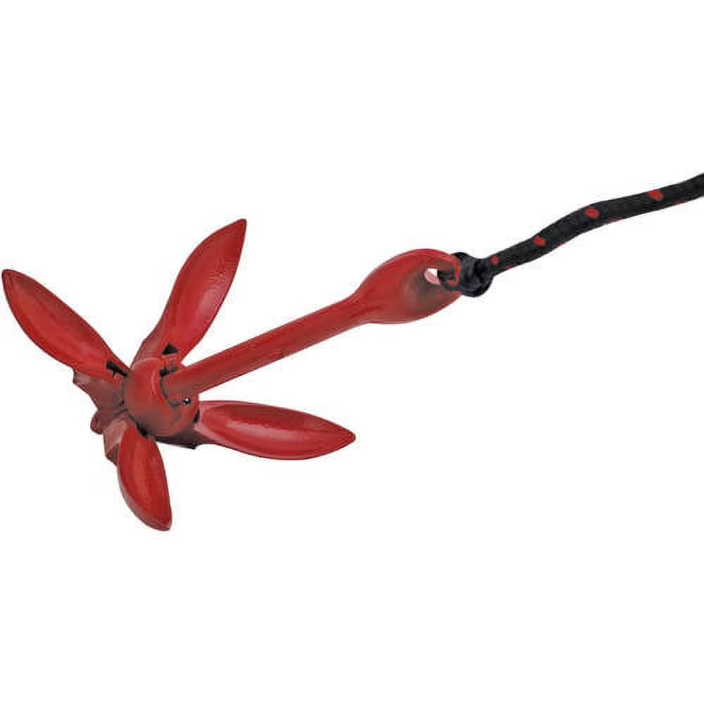 3006.6548 Boattector Complete Grapnel Anchor Kit for Small Boats, Kayaks, PWC, Jet Ski, Paddle Boards, Etc. - 3.5 Lbs.