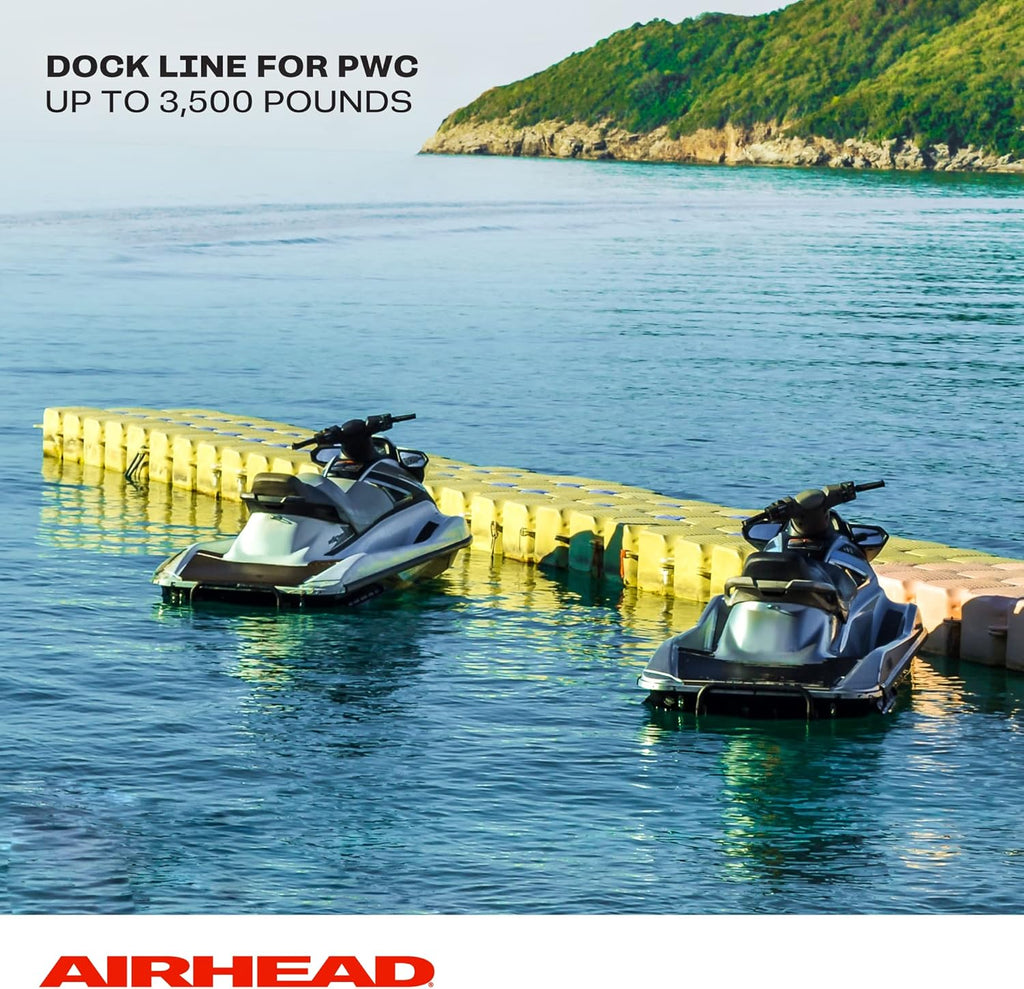 Airhead PWC Boat Dock Line, 7-Feet, Pack of 2, yellow / Black For Watercraft