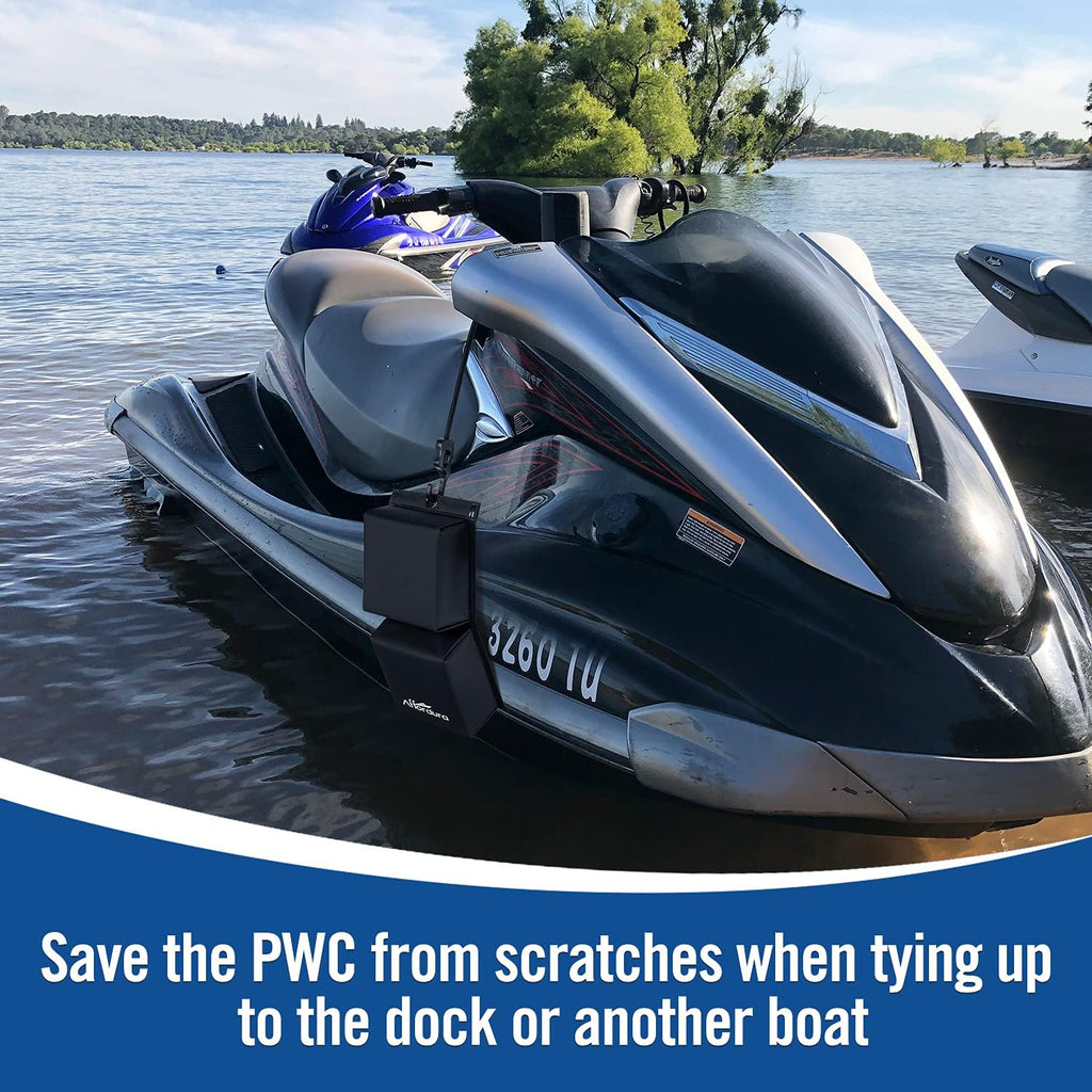 Affordura PWC Fender Bumper with Elastic Cords 2x 18.5 inch for Yamaha Jet Ski Dock Bumpers - 14 x 6 x 3.2 inch