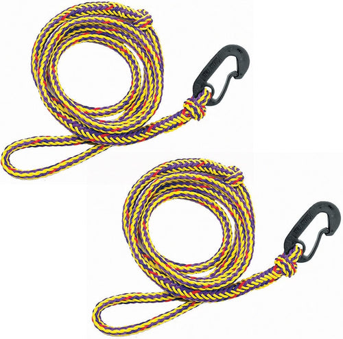 Airhead PWC Boat Dock Line, 7-Feet, Pack of 2, yellow / Black For Watercraft