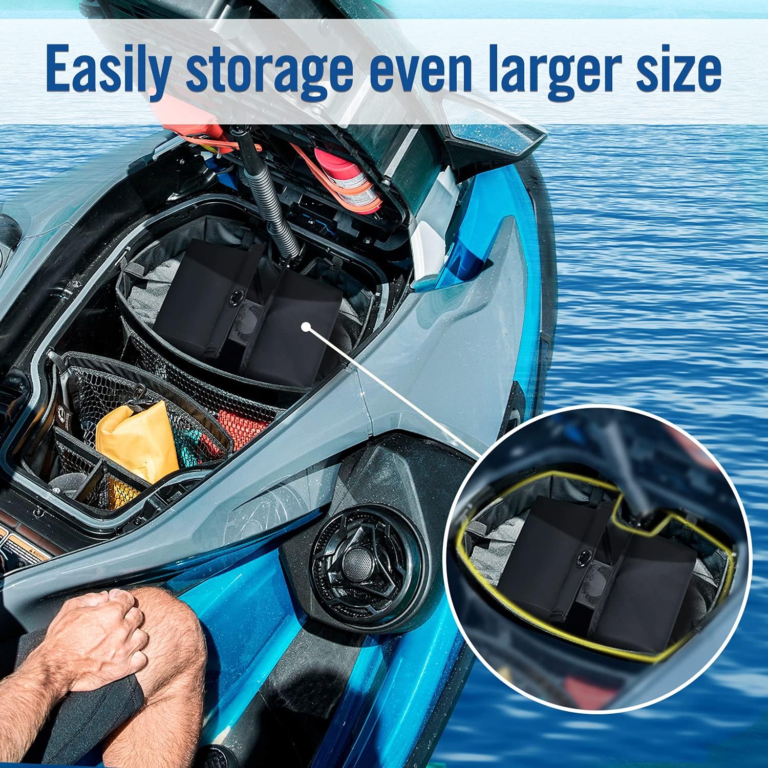 Affordura PWC Fender Bumper with Elastic Cords 2x 18.5 inch for Yamaha Jet Ski Dock Bumpers - 14 x 6 x 3.2 inch