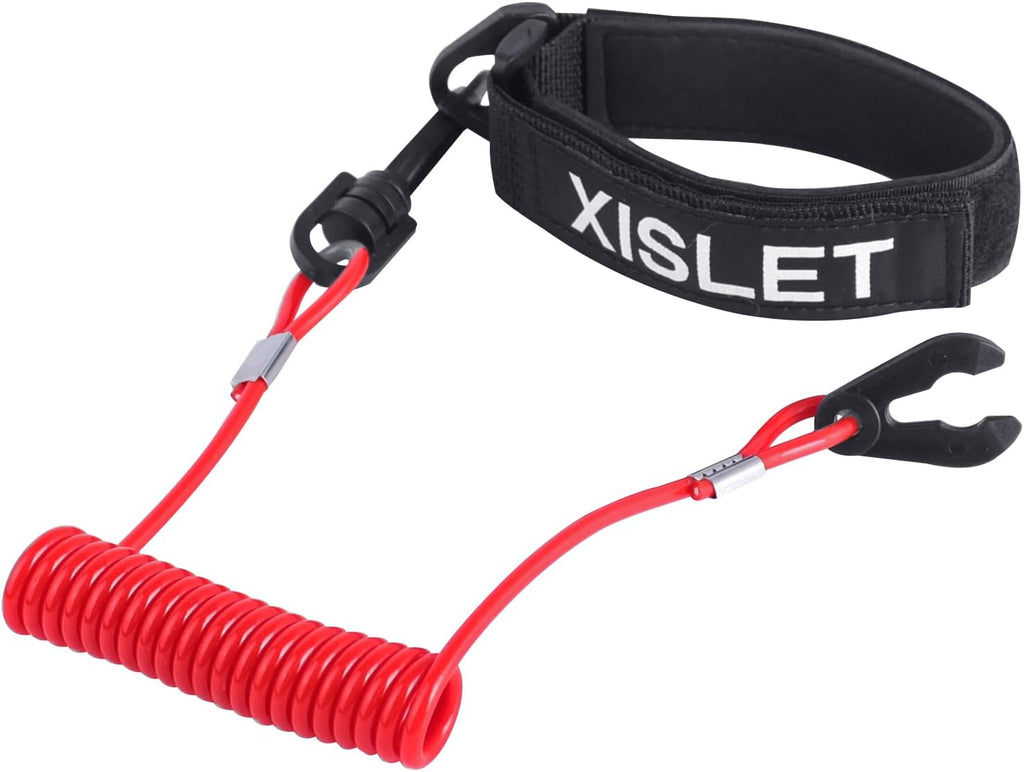Yamaha Jet Ski Key Lanyard for Waverunner VX Cruiser FX Engine Safety Stop Tether Yamaha Kill Switch Lanyard Replace EW2-68348-00-00 Aftermarket 6K8-82556-00-00 Stop Kill Safety Lanyard