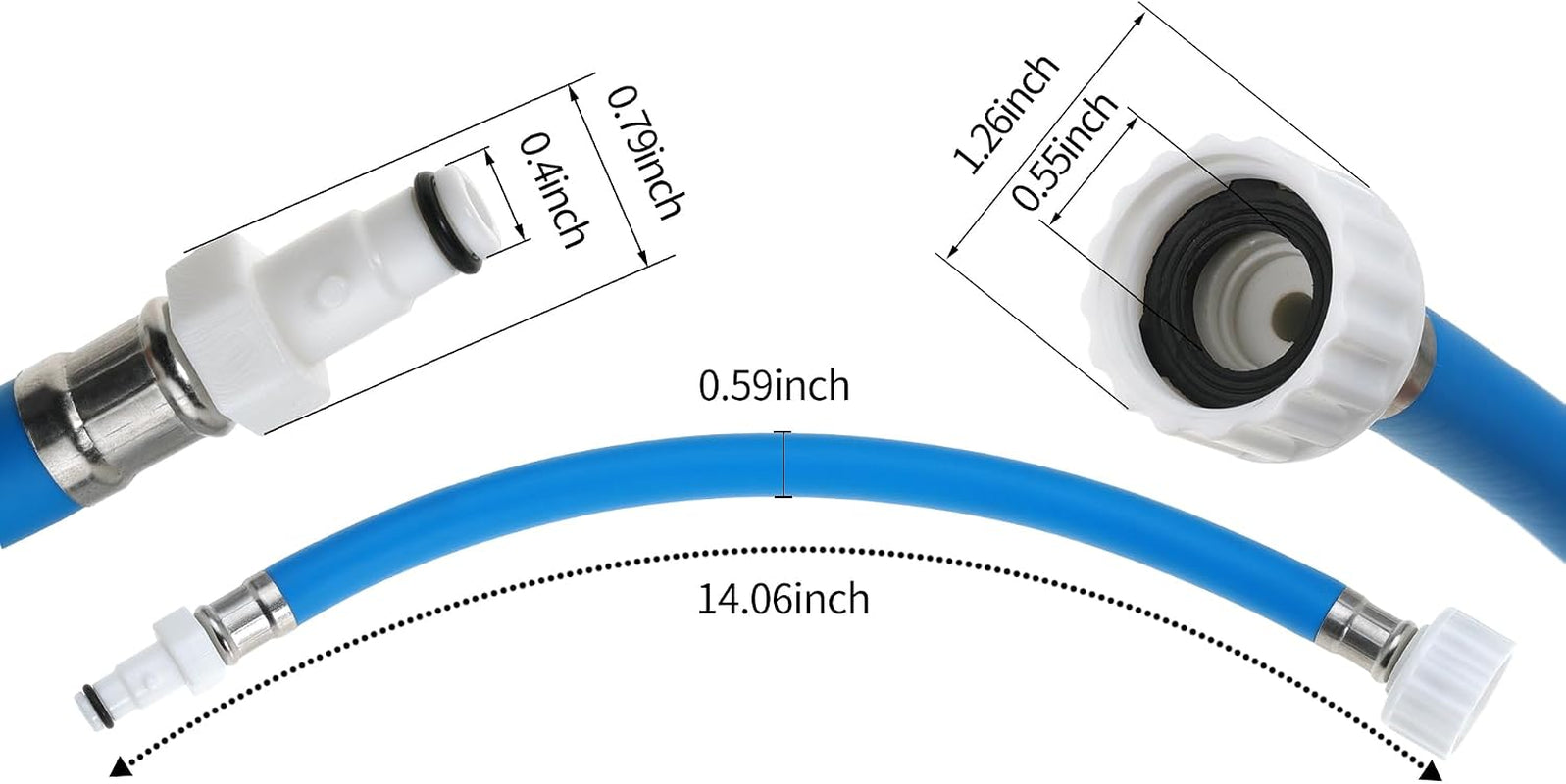 Flush Hose Fitting Ffor Yamaha Boat Waverunner LX VX VXR FXHO VX110 VX FX | for Yamaha Cruiser GP1800 GP1300 AR190 for Deluxe for Jet Ski