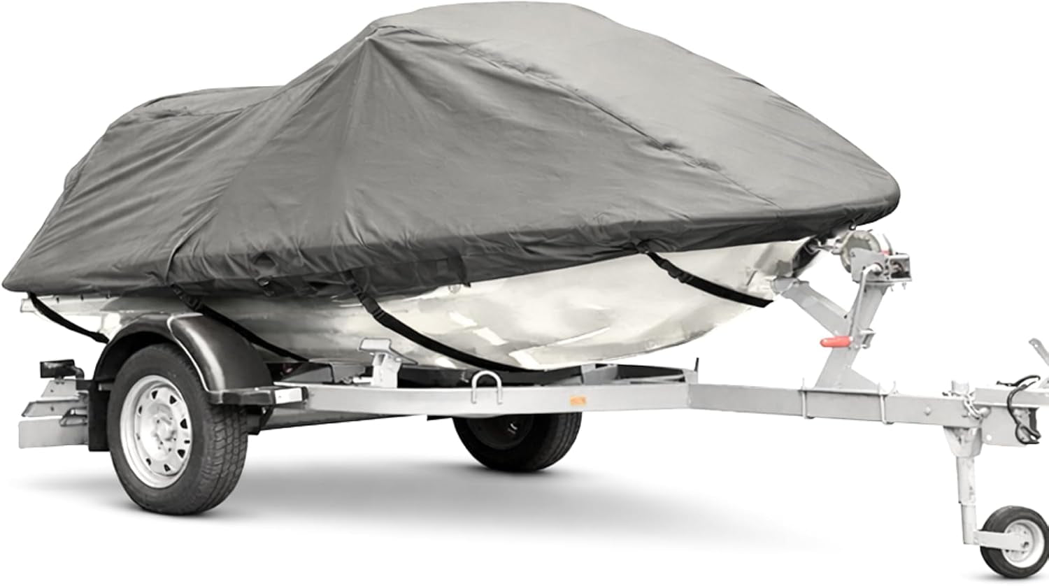 Trailerable Jet Ski Cover Personal Watercraft PWC Storage Compatible with Sea-Doo, Yamaha, Kawasaki, Polaris, Wet Jet, Honda, ARTCO Fits up to 140" (Charcoal Grey)