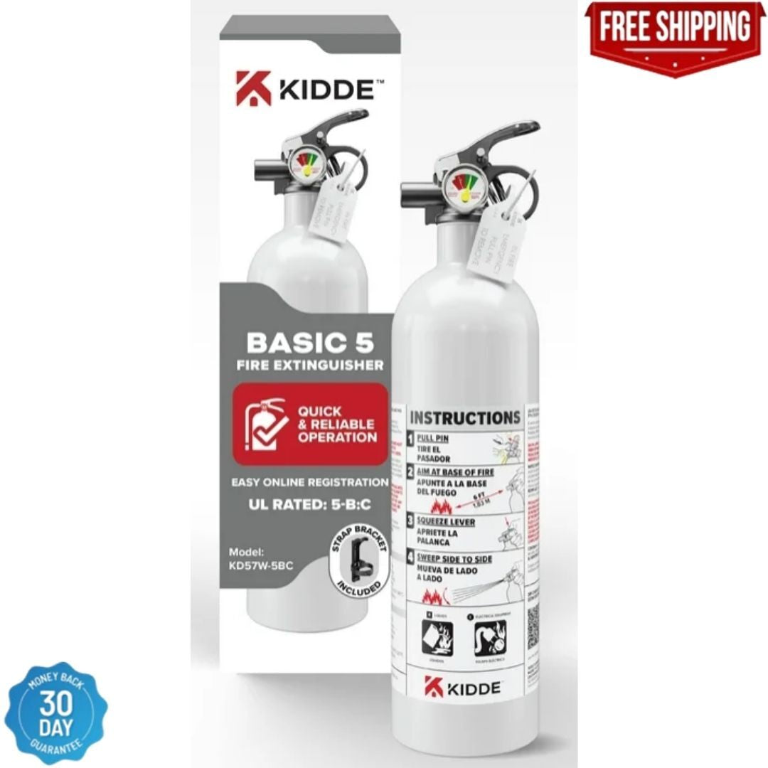 Kidde Mariner PWC Marine Fire Extinguisher 2Lb Class B C for Boats Watercrafts
